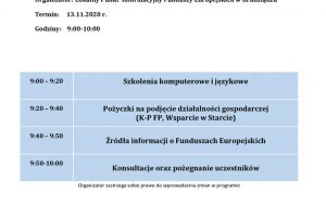 Webinarium pt. „Młodzi inwestują w rozwój”Program-13.11.2020.