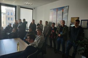 Wizyta studyjna uczniów klas mechanicznych w gdyńskiej stoczni produkcyjnej "Crist" (2)