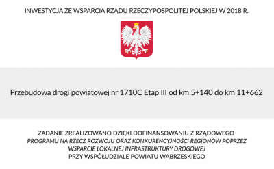 Tablica z informacją o dofinansowaniu