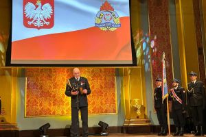 Uroczystość zakończenia służby Komendanta Wojewódzkiego PSP st. bryg. Sławomira Herbowskiego (1)