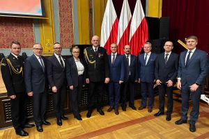 Uroczystość zakończenia służby Komendanta Wojewódzkiego PSP st. bryg. Sławomira Herbowskiego (5)