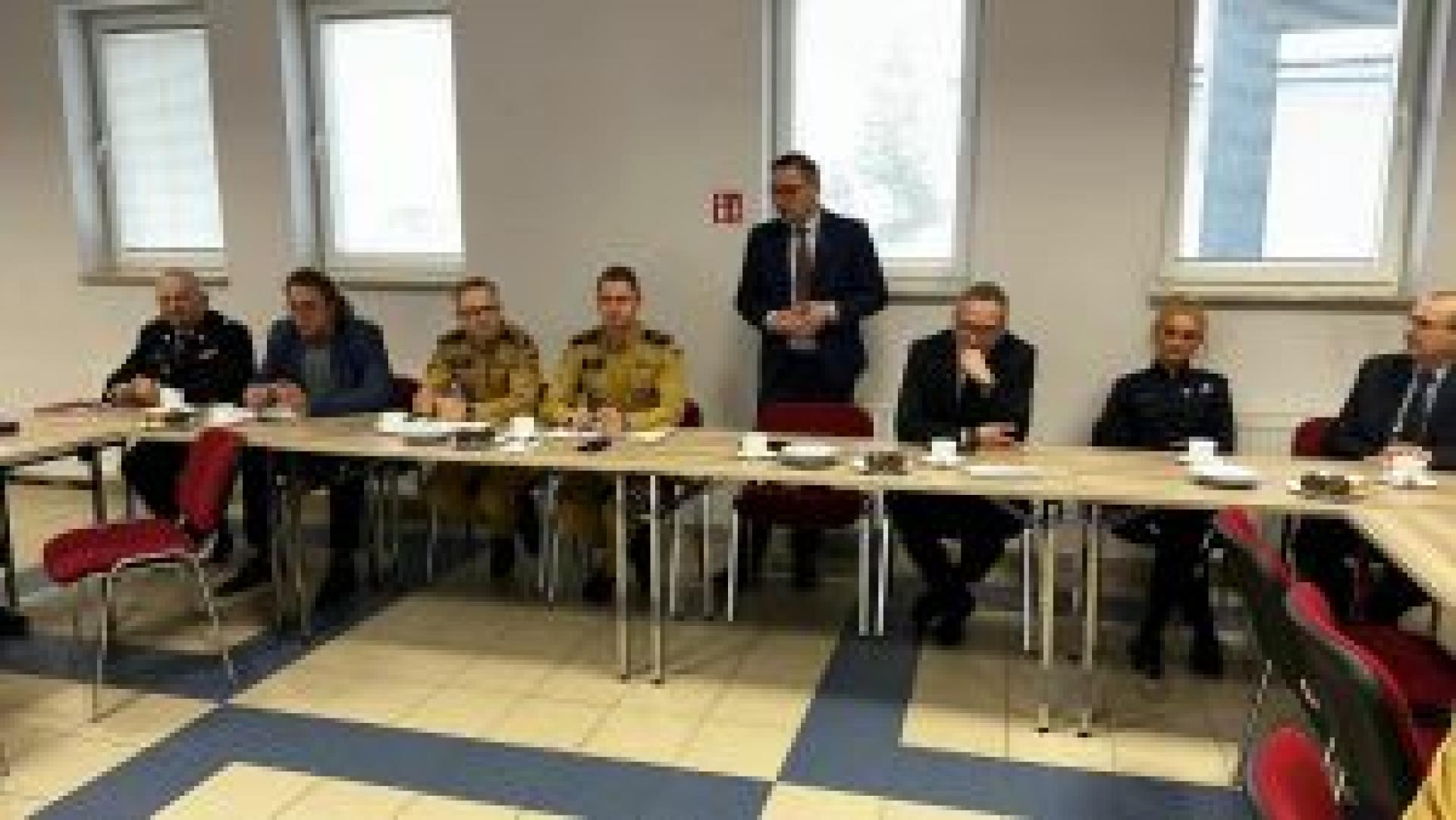 Spotkanie w Komendzie Powiatowej PSP
