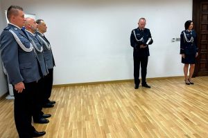 Zbiórka z okazji powołania nowego Komendanta Powiatowego Policji w Wąbrzeźnie (3)