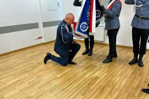 Zbiórka z okazji powołania nowego Komendanta Powiatowego Policji w Wąbrzeźnie (4)