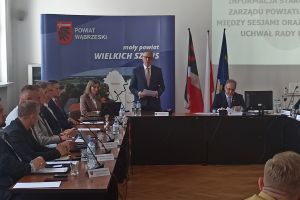 Obrady XII sesji Rady Powiatu w Wąbrzeźnie.