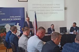 Obrady XII sesji Rady Powiatu w Wąbrzeźnie.