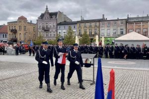 Uroczyste onchody Wojewódzkiego Dnia Strażaka połączone z 150-leciem Ochotniczej Straży Pożarnej w Wąbrzeźnie