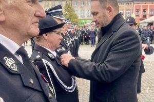 Uroczyste onchody Wojewódzkiego Dnia Strażaka połączone z 150-leciem Ochotniczej Straży Pożarnej w Wąbrzeźnie