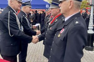 Uroczyste onchody Wojewódzkiego Dnia Strażaka połączone z 150-leciem Ochotniczej Straży Pożarnej w Wąbrzeźnie