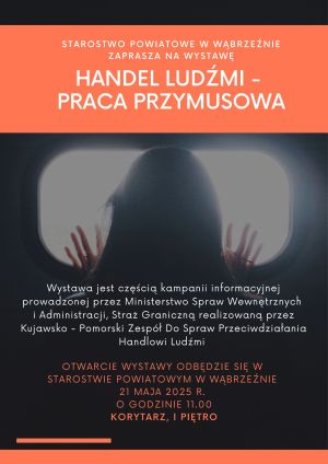 Plakat informujący o wystawie