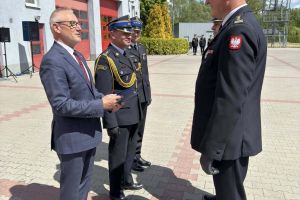 Uroczysty apel z okazji Powiatowych Obchodów Dnia Strażaka w Wąbrzeźnie