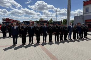 Uroczysty apel z okazji Powiatowych Obchodów Dnia Strażaka w Wąbrzeźnie