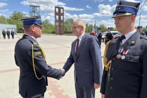 Uroczysty apel z okazji Powiatowych Obchodów Dnia Strażaka w Wąbrzeźnie