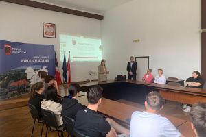 Lekcje w Starostwie Powiatowym w Wąbrzeźnie