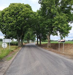 Droga powiatowa nr 1701C Działowo – Stanisławki w trakcie przebudowy