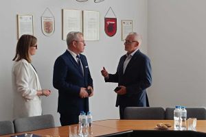 Wizyta Wicewojewody Kujawsko-Pomorskiego w Starostwie Powiatowym w Wąbrzeźnie