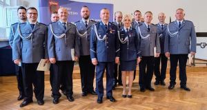 Uroczyste obchody Święta Policji w Starostwie Powiatowym w Wąbrzeźnie