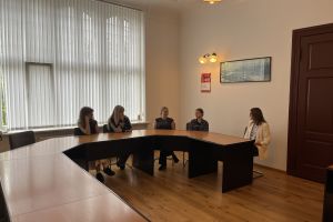 Stażystki odbywające "Lekcję w Starostwie"