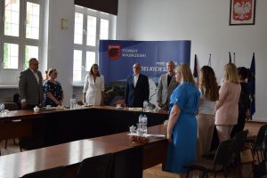 Uroczystość wręczenia aktów nadania stopnia awansu zawodowego nauczycielom z powiatu wąbrzeskiego