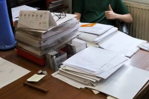 Uczniowie z Zespołu Szkół w Wąbrzeźnie podczas staży zawodowych