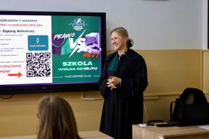 Zajęcia w wąbrzeskim liceum w ramach ogólnopolskiej akcji „Adwokaci rozjaśniają prawo”