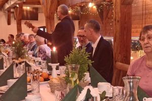 Spotkanie świąteczne członków Polskiego Związku Niewidomych Koła Powiatowego w Wąbrzeźnie