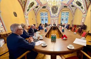 Spotkanie dotyczące infrastruktury kolejowej w Ratuszu Miejskim w Grudziądzu