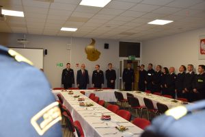 Spotkanie wigilijne w Komendzie Powiatowej Państwowej Straży Pożarnej w Wąbrzeźnie