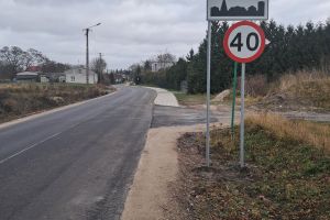 Wyremontowana droga powiatowa nr 1701C Działowo – Stanisławki