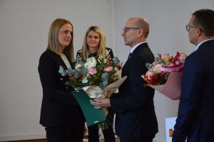 Uroczyste wręczenie powołania Państwowemu Powiatowemu Inspektorowi Sanitarnemu w Wąbrzeźnie Pani Małgorzacie Szreter