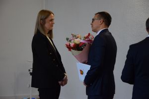 Uroczyste wręczenie powołania Państwowemu Powiatowemu Inspektorowi Sanitarnemu w Wąbrzeźnie Pani Małgorzacie Szreter