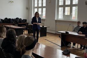 Uczniowie Technikum Logistycznego na "Lekcji w Starostwie"