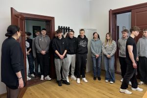 Uczniowie Technikum Logistycznego na "Lekcji w Starostwie"