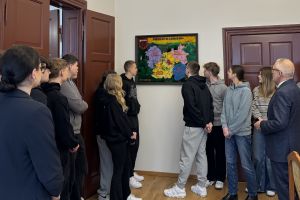 Uczniowie Technikum Logistycznego na "Lekcji w Starostwie"