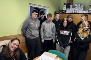 Uczniowie Technikum Logistycznego na "Lekcji w Starostwie"