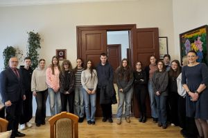 Uczniowie ZSO w Wąbrzeźnie na "Lekcji w starostwie"