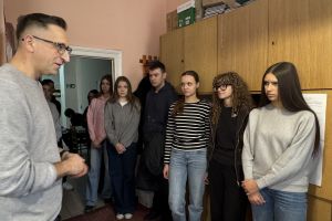 Uczniowie ZSO w Wąbrzeźnie na "Lekcji w starostwie"