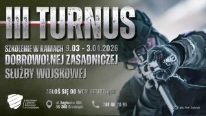 Plakat informujący o szkoleniu w ramach Dobrowolnej Zasadniczej Służby Wojskowej