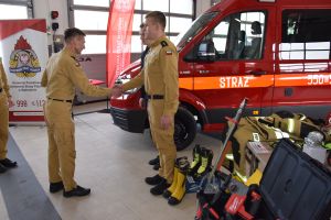 Narada roczna w Komendzie Powiatowej Państwowej Straży Pożarnej w Wąbrzeźnie