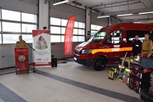 Narada roczna w Komendzie Powiatowej Państwowej Straży Pożarnej w Wąbrzeźnie