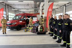 Narada roczna w Komendzie Powiatowej Państwowej Straży Pożarnej w Wąbrzeźnie