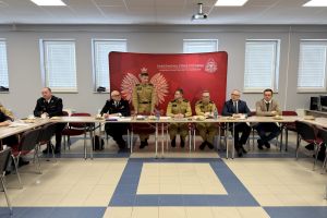 Narada roczna w Komendzie Powiatowej Państwowej Straży Pożarnej w Wąbrzeźnie