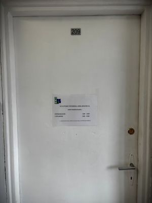 Drzwi do biura Kujawsko-Pomorskiej Izby Rolniczej