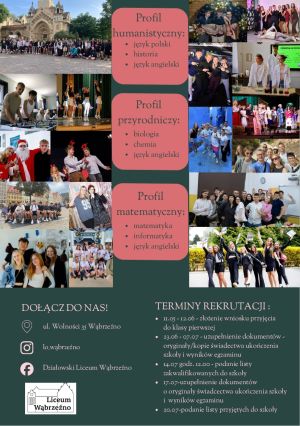 Ulotka promująca w ZSO (2)