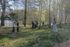 Akcja sprzątania brzegów jezior Zamkowego i Frydek w Wąbrzeźnie