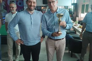 Przedstawiciele Starostwa Powiatowego w Wąbrzeźnie z nagrodą za zajęcie 4 miejsca