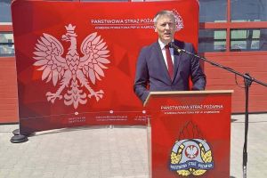 Powiatowe Obchody Dnia Strażaka w Komendzie Powiatowej PSP w Wąbrzeźnie