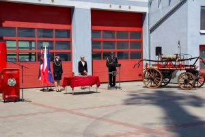 Powiatowe Obchody Dnia Strażaka w Komendzie Powiatowej PSP w Wąbrzeźnie