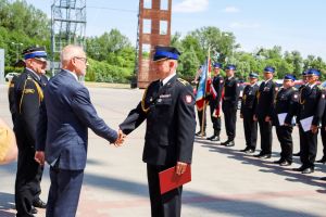 Powiatowe Obchody Dnia Strażaka w Komendzie Powiatowej PSP w Wąbrzeźnie
