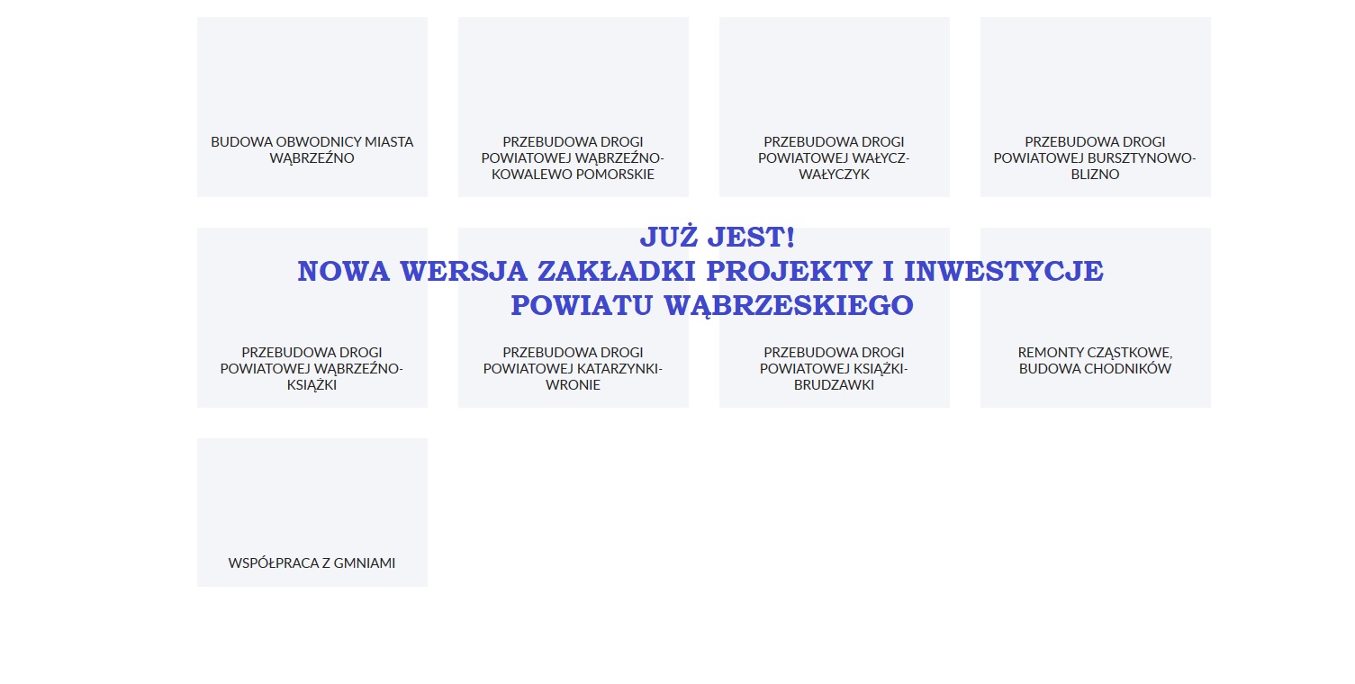 Projekty i inwestycje